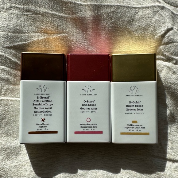 Drunk Elephant Skincare Drops Set - Bronze Red Gold